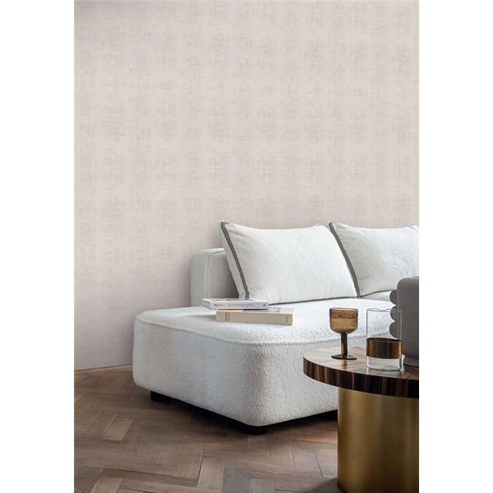 Papel pintado textura velour taupe claro de alta gama · Casamance Le Velours 3 74390268