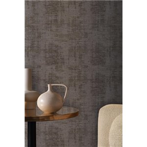 Tapete in Sepia mit Textileffekt 2