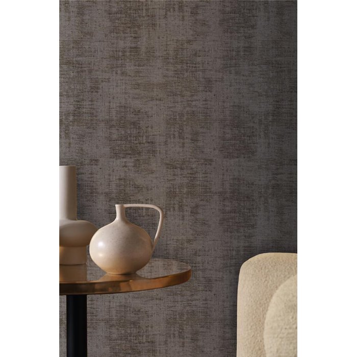 Papel pintado efecto textil en sepia · Casamance Le Velours 3 74392718