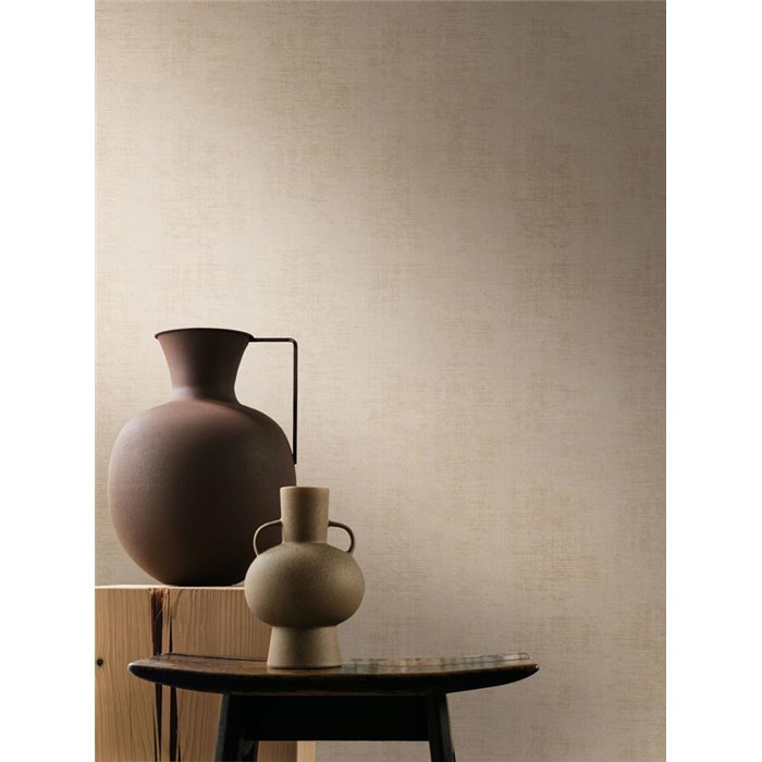 Papel pintado aspecto textil travertino · Casamance Le Velours 3 74394962