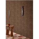 Papel pintado sedoso efecto textil en tono cacao · Casamance Le Velours 3 74397412