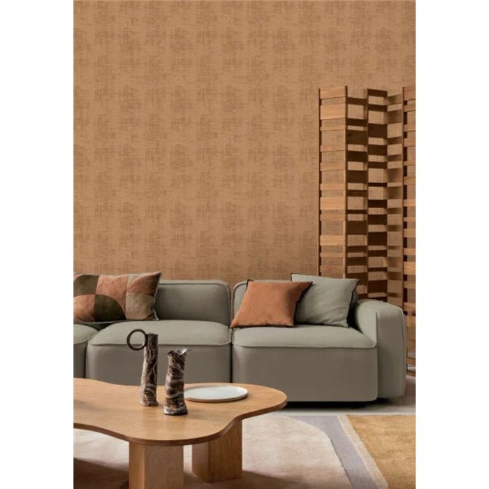 Tapete mit Seideneffekt in Haselnuss · Casamance Le Velours 3 74397514