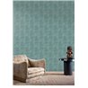 Papier peint textile effet soie vert impérial · Casamance Le Velours 3 74398024