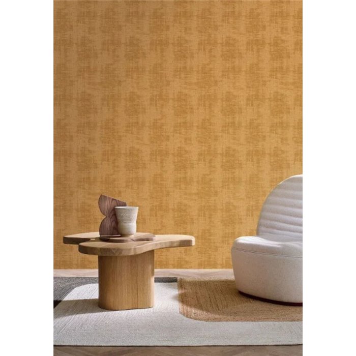 Textil-Effekt Tapete in Honigton · Casamance Le Velours 3 74398636