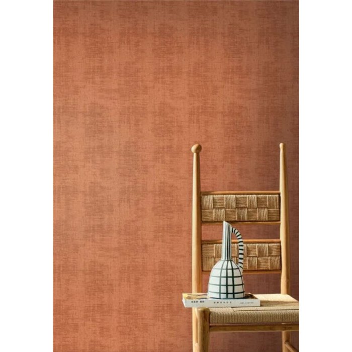 Tapete mit Seideneffekt in Terrakotta · Casamance Le Velours 3 74398738