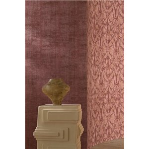 Papel pintado textura efecto tela en rosa antiguo 2
