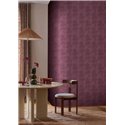 Silk-effect textile wallpaper in wine red · Casamance Le Velours 3 74399044