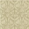 Papel pintado floral contemporáneo Neria verde almendra