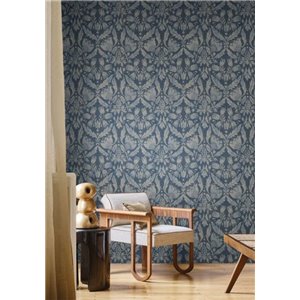 Papel pintado floral inspirado en laurel rosa 2