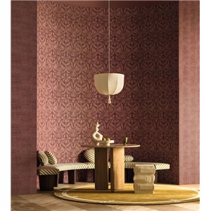 High-End Ornamental Rosewood Floral Wallpaper 2