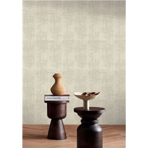 Papel pintado liso iridiscente grège dorado 2