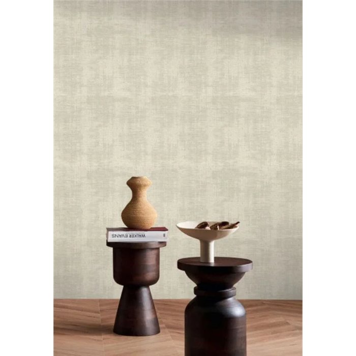 Papel pintado liso iridiscente grège dorado · Casamance Le Velours 3 77930610