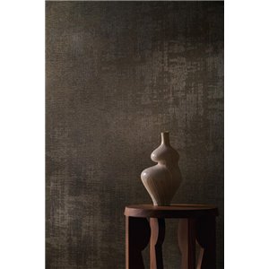 Textiltapete mit Metalleffekt in Schwarz und Gold 2