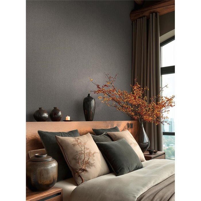 Papel pintado texturizado gris moderno ·  2029396552