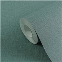 Papel pintado liso efecto textil azul turquesa ·  2029399885