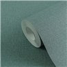 Papel pintado liso efecto textil azul turquesa ·  2029399885