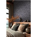 Papel pintado de ramas de pino gris sobre azul ·  2029790011