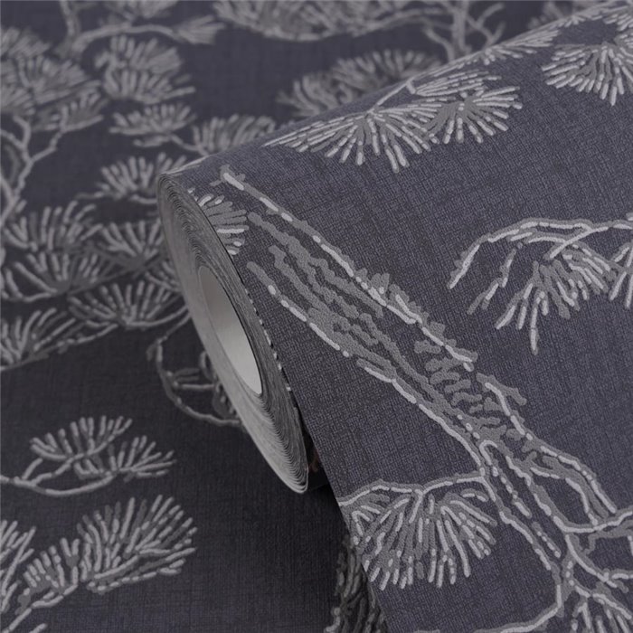 Branches de pin grises sur fond bleu marine ·  2029790011