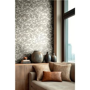 Papier peint motif branches de pin 2