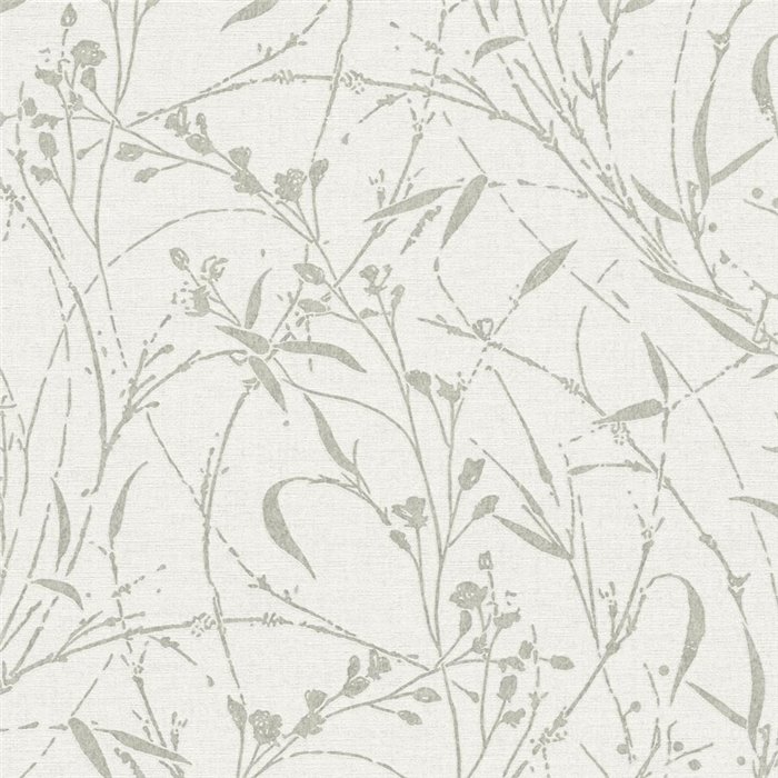 Cream wallpaper with stylized botanical design ·  2029790044
