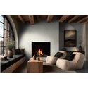 Cremefarbene Tapete mit stilisiertem botanischem Design ·  2029790044