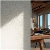 Cremefarbene Tapete mit stilisiertem botanischem Design · 2029790044