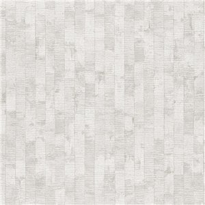 Papel pintado efecto madera en tonos claros