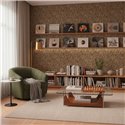 Papel pintado imitación listones de madera envejecida ·  2029790084