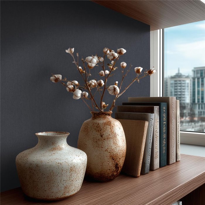 Elegante dunkelblaue Tapete mit Textur ·  2029790105