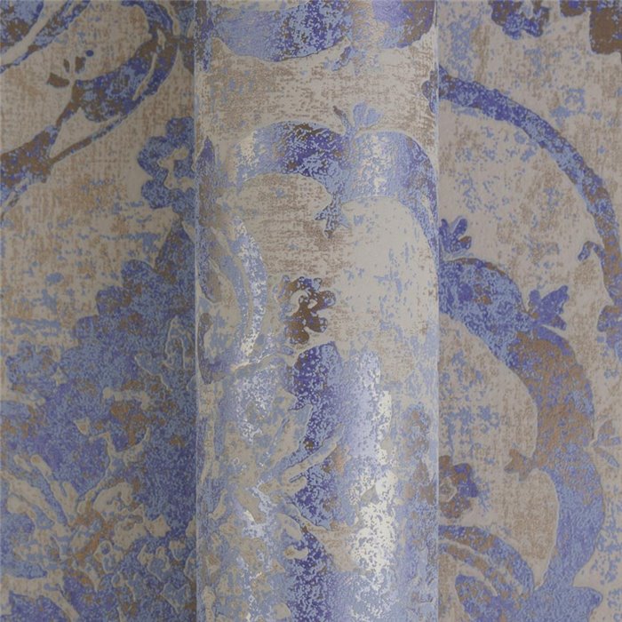 Papel pintado damasco azul vintage ·  2029790191