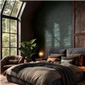 Damasttapete in Türkis mit Vintage-Effekt ·  2029790192