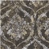 Aged Damask Design Wallpaper in Dark Tones · 2029790194