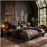 Aged Damask Design Wallpaper in Dark Tones · 2029790194