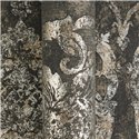 Papel pintado con diseño damasco envejecido en tonos oscuros ·  2029790194