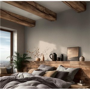 Papel pintado de textura tejida beige claro 2