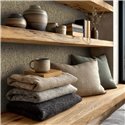 Papier peint texture tissée beige et grise rustique ·  2029791124
