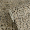 Papier peint texture tissée beige et grise rustique ·  2029791124
