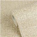 Papel pintado efecto tejido en color beige natural ·  2029791126
