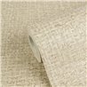 Papel pintado efecto tejido en color beige natural · 2029791126