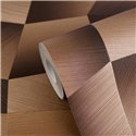 Papel pintado geométrico en tonos marrones cálidos ·  2029791971