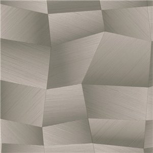 Geometric Grey Wallpaper with 3D Texture