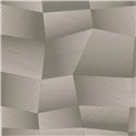 Papel pintado geométrico en tonos grises con textura 3D ·  2029791972