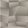 Papel pintado geométrico en tonos grises con textura 3D
