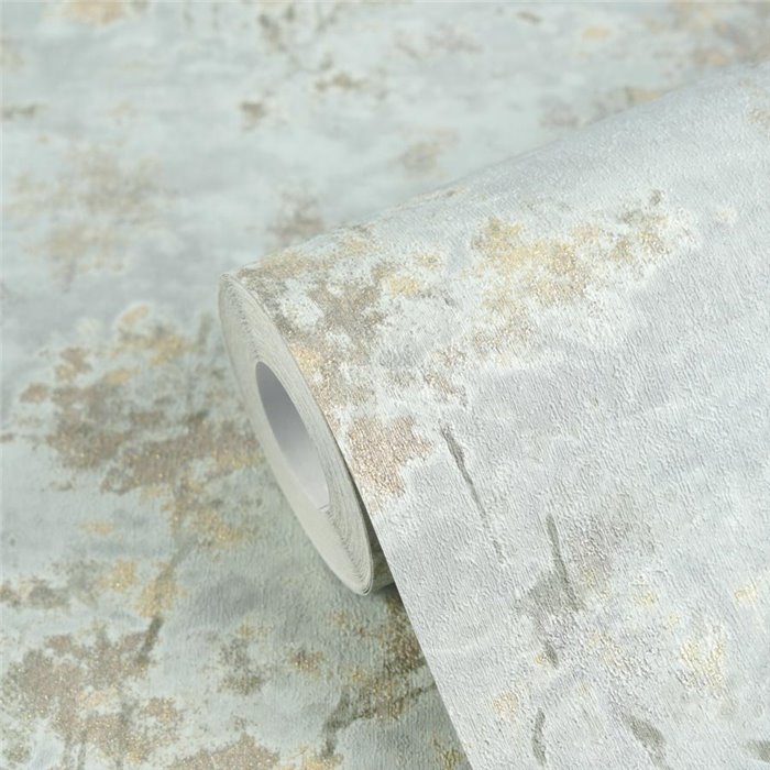 Metallic Branch Wallpaper with Gold and Silver Highlights ·  2029792001