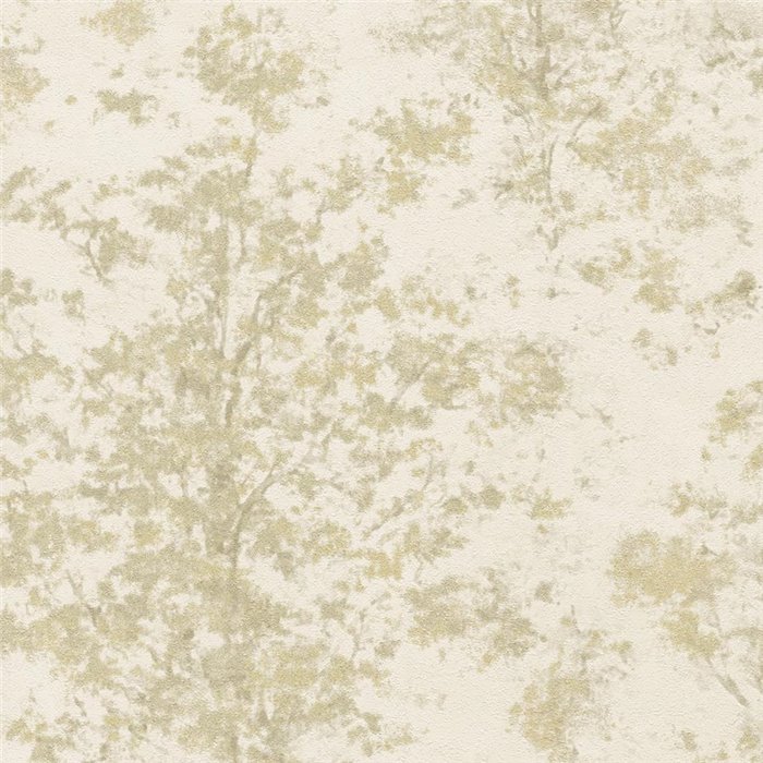Nature-inspired wallpaper with diffused foliage in beige ·  2029792002