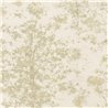 Papier peint effet feuillage diffus en beige