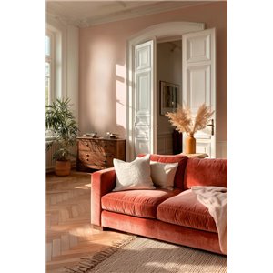 Papier peint texture lin beige clair 2