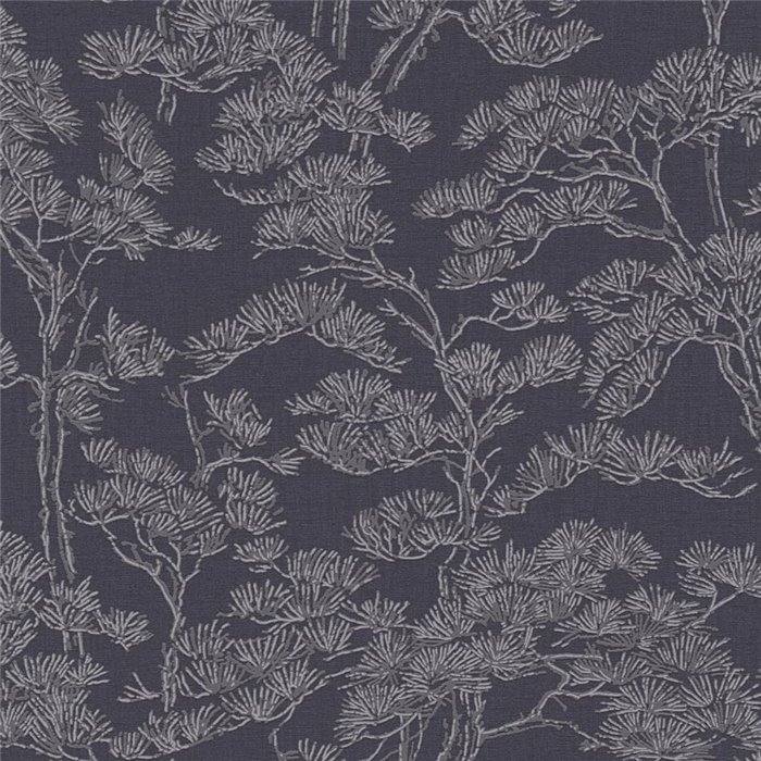 Branches de pin grises sur fond bleu marine ·  2029790011