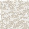 Papier peint branches de pin en tons neutres