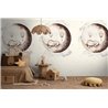 Nursery wall mural with sleeping bear on the moon · 792885